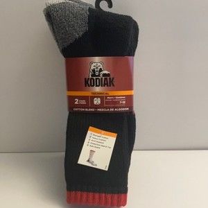Kodiak Technical Men's Socks Black Red Heavy Cushion Arch Support